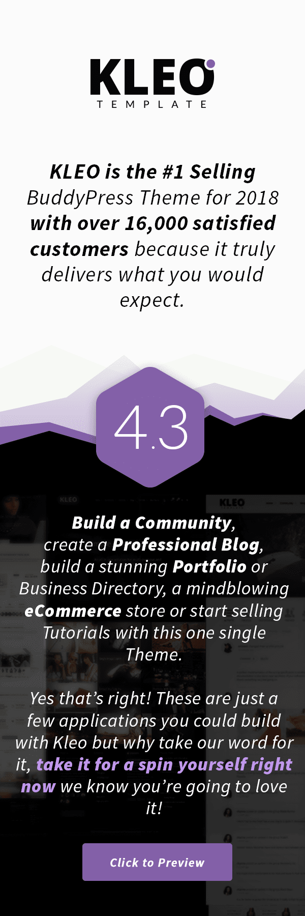 KLEO - Pro Community Focused, Multi-Purpose BuddyPress Theme - 1