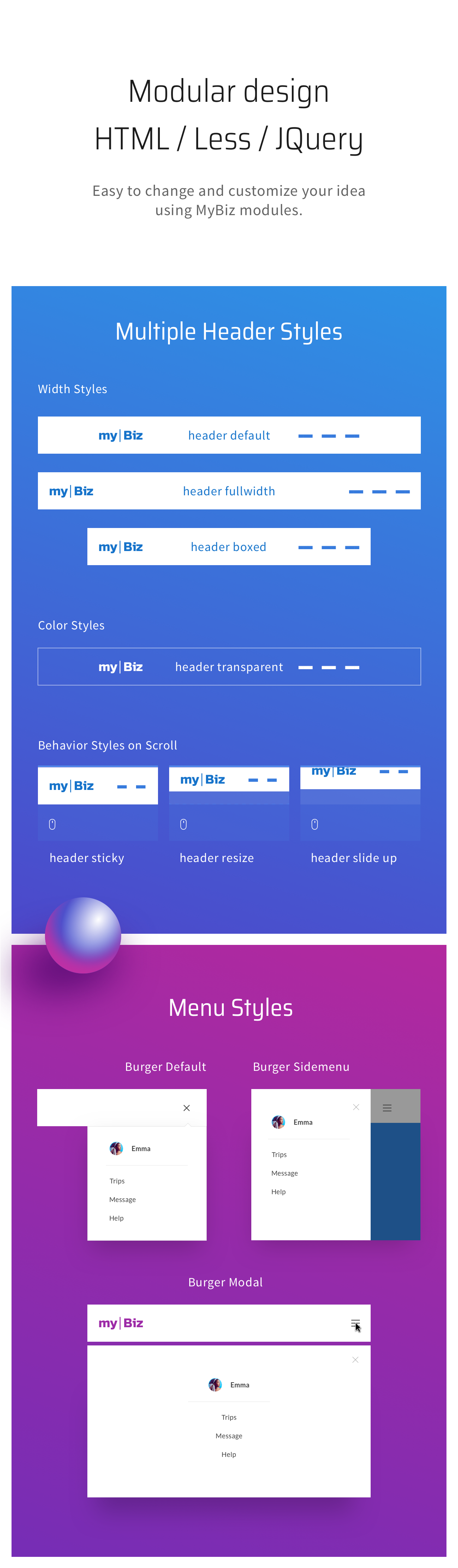 MyBiz - The First Multi-Business & Booking HTML Theme - 6