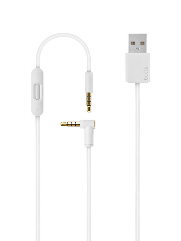beats audio cable white
